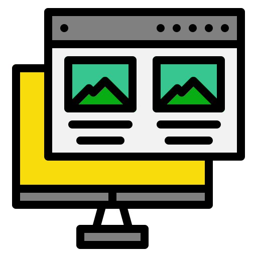 icono de landin page